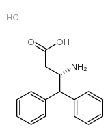 (S)-3-氨基-4,4-二苯基丁酸盐酸盐结构式