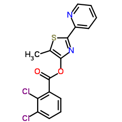 5-Methyl-2-(2-pyridinyl)-1,3-thiazol-4-yl 2,3-dichlorobenzoate Structure