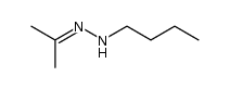 acetone (1-butyl)hydrazone结构式