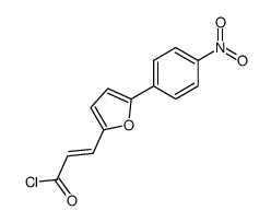 3-[5-(4-nitrophenyl)furan-2-yl]prop-2-enoyl chloride Structure