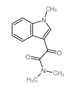 N,N-dimethyl-2-(1-methylindol-3-yl)-2-oxo-acetamide结构式