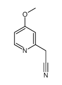 2-(4-methoxypyridin-2-yl)acetonitrile结构式