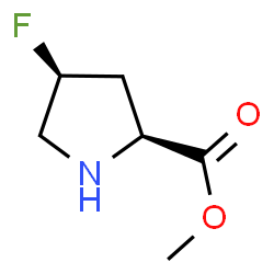 D-Proline, 4-fluoro-, methyl ester, (4R)-rel- (9CI)结构式