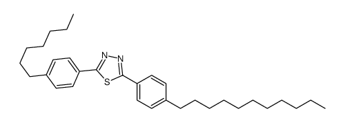 2-(4-heptylphenyl)-5-(4-undecylphenyl)-1,3,4-thiadiazole结构式