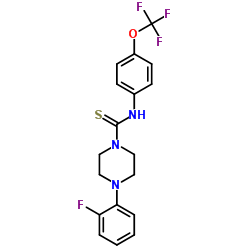 4-(2-Fluorophenyl)-N-[4-(trifluoromethoxy)phenyl]-1-piperazinecarbothioamide Structure