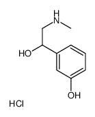 3-[1-Hydroxy-2-(methylamino)ethyl]phenol hydrochloride (1:1)结构式