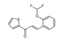 3-[2-(difluoromethoxy)phenyl]-1-thiophen-2-ylprop-2-en-1-one Structure