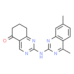 2-[(4,7-dimethylquinazolin-2-yl)amino]-7,8-dihydroquinazolin-5(6H)-one结构式