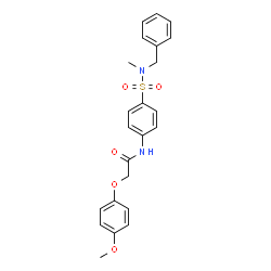 N-(4-{[benzyl(methyl)amino]sulfonyl}phenyl)-2-(4-methoxyphenoxy)acetamide picture