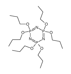 2,2,4,4,6,6-hexapropoxy-2λ5,4λ5,6λ5-cyclotriphosphazene Structure