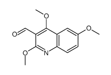 2,4,6-trimethoxyquinoline-3-carbaldehyde结构式