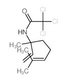 2,2,2-三氯-n-(1,5-二甲基-1-乙烯基-4-己烯)乙酰胺结构式