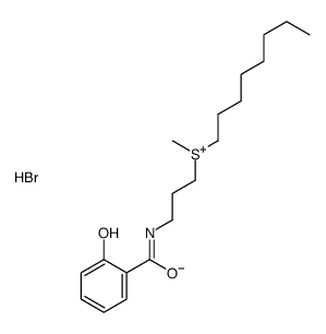 3-[(2-hydroxybenzoyl)amino]propyl-methyl-octylsulfanium,bromide Structure