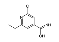 2-Chloro-6-ethyl-isonicotinamide结构式