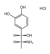 (R*,S*)-(±)-4-(2-amino-1-hydroxypropyl)pyrocatechol hydrochloride Structure