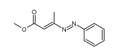 methyl (E)-3-phenylazo-2-butenoate结构式