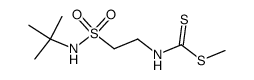 methyl 2-(N-t-butylsulfamoyl)-ethyldithiocarbamate结构式