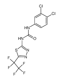 1-(3,4-dichloro-phenyl)-3-(5-pentafluoroethyl-[1,3,4]thiadiazol-2-yl)-urea Structure