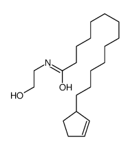 13-cyclopent-2-en-1-yl-N-(2-hydroxyethyl)tridecanamide结构式