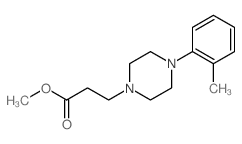 methyl 3-[4-(2-methylphenyl)piperazin-1-yl]propanoate结构式