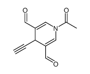 1-acetyl-4-ethynyl-4H-pyridine-3,5-dicarbaldehyde Structure