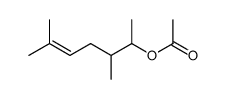 1,2,5-trimethylhept-4-enyl acetate structure