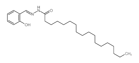 Octadecanoic acid,2-[(2-hydroxyphenyl)methylene]hydrazide Structure