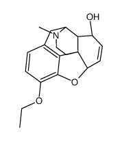 6,7-Didehydro-4,5α-epoxy-3-ethoxy-17-methylmorphinan-8α-ol structure