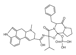 5'alpha-benzyl-12'-hydroxy-2'-isopropylergotaman-3',6',18-trione phosphate结构式