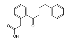 2-[2-(4-phenylbutanoyl)phenyl]acetic acid Structure