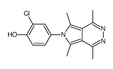 2-chloro-4-(1,4,5,7-tetramethylpyrrolo[3,4-d]pyridazin-6-yl)phenol Structure