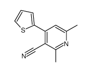 2,6-dimethyl-4-thiophen-2-ylpyridine-3-carbonitrile Structure