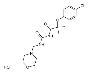 N-2-(p-chlorophenoxy)-isobutyryl-N'-MMU hydrochloride结构式