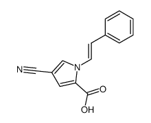 N-(E)-Styryl-4-cyanopyrrole-2-carboxylic Acid Structure