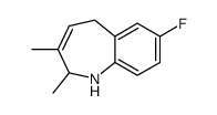 7-fluoro-2,3-dimethyl-2,5-dihydro-1H-1-benzazepine结构式