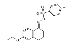 6-ethoxy-3,4-dihydronaphthalen-1(2H)-one O-tosyl oxime结构式