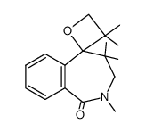 2,4,4,3',3'-pentamethyl-3,4-dihydro-2H-spiro[benzo[c]azepine-5,2'-oxetan]-1-one Structure