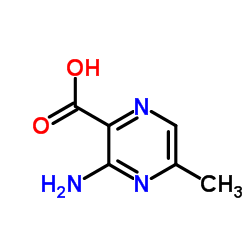 Pyrazinecarboxylicacid,3-amino-5-methyl-(7CI,8CI,9CI) Structure