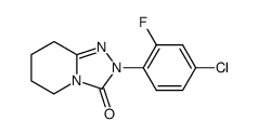 2-(4-chloro-2-fluoro-phenyl)-5,6,7,8-tetrahydro-2H-[1,2,4]triazolo[4,3-a]pyridin-3-one结构式