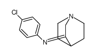 N-(4-chlorophenyl)-1-azabicyclo[2.2.2]octan-3-imine结构式