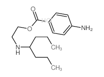 Ethanol,2-[(1-propylbutyl)amino]-, 1-(4-aminobenzoate), hydrochloride (1:1) structure