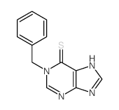 1-benzyl-7H-purine-6-thione Structure