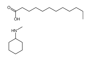 lauric acid, compound with N-methylcyclohexylamine (1:1) Structure