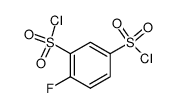 4-fluoro-1,3-dibenzenedisulfonyl chloride结构式