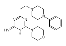 4-morpholin-4-yl-6-[2-(4-phenylpiperazin-1-yl)ethyl]-1,3,5-triazin-2-amine Structure