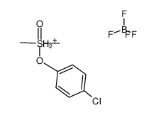 (4-Chlorophenoxy)dimethylsulfoxonium Tetrafluoroborate Structure