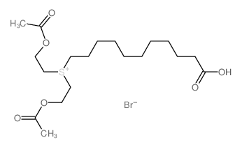 bis(2-acetyloxyethyl)-(10-carboxydecyl)sulfanium,bromide Structure