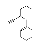 1-(2-ethynylpentyl)cyclohexene结构式