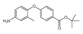 tert-butyl 4-(4-amino-2-methylphenoxy)benzoate结构式