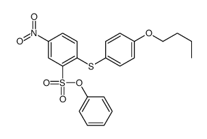 phenyl 2-(4-butoxyphenyl)sulfanyl-5-nitrobenzenesulfonate结构式